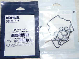 Kohler Carburetor Repair Kit 24 757 03-S
