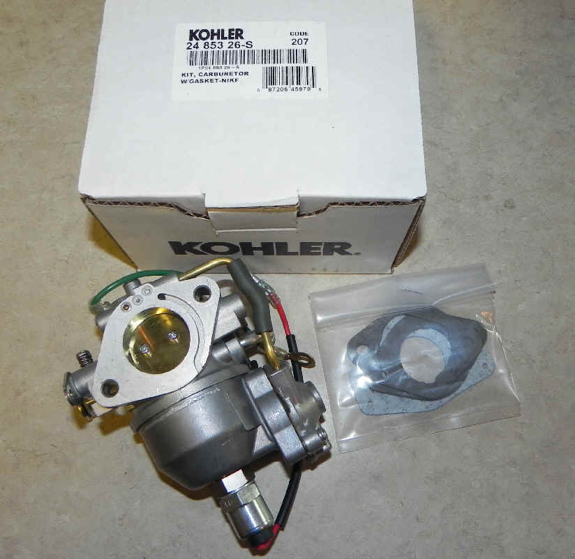 Kohler Carburetor - Part No. 24 853 26-S