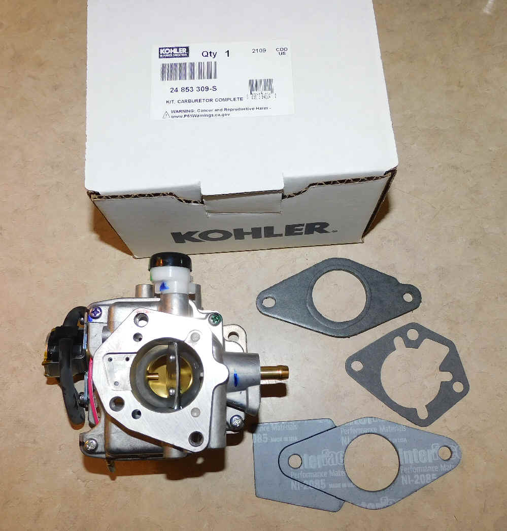 Kohler Carburetor - Part No. 24 853 309-S