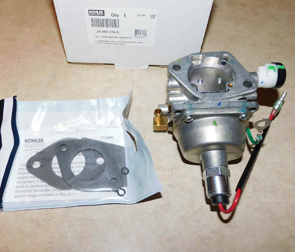 Kohler Carburetor - Part No. 24 853 314-S