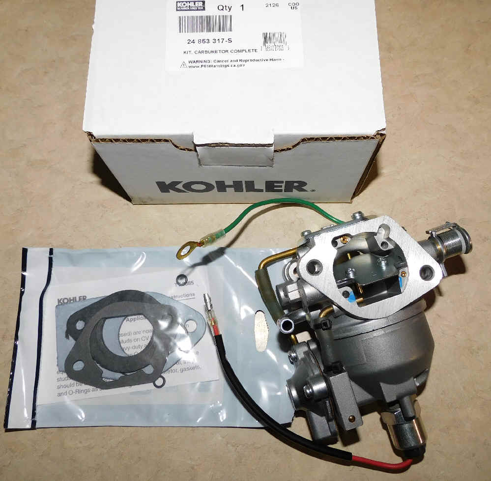 Kohler Carburetor - Part No. 24 853 317-S