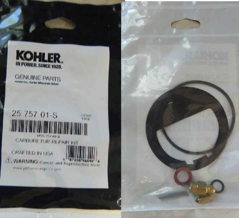 Kohler Carburetor Kit 25 757 01-S