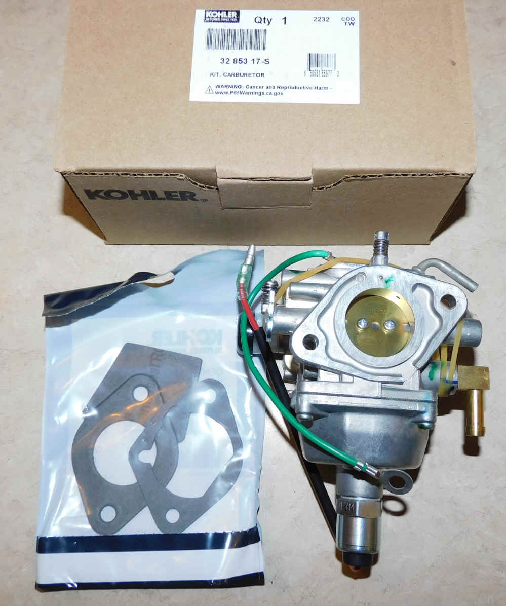 Kohler Carburetor - Part No. 32 853 17-S