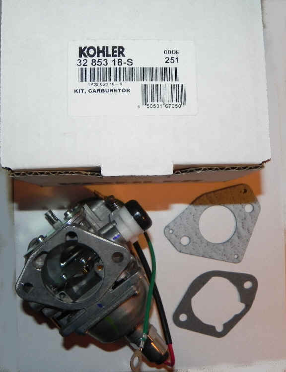 Kohler Carburetor - Part No. 32 853 18-S