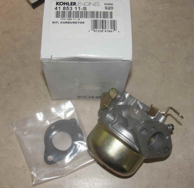 Kohler Carburetor - Part No. 41 853 11-S