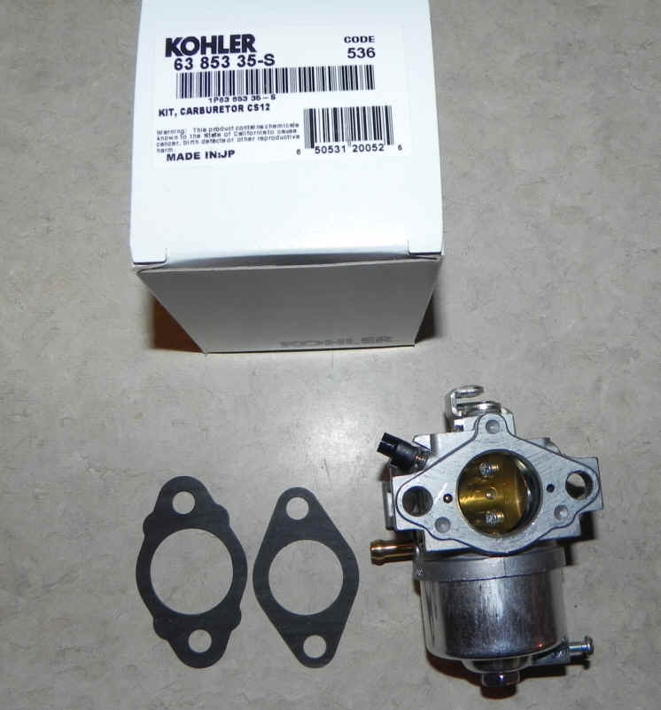 Kohler Carburetor - Part No. 63 853 35-S