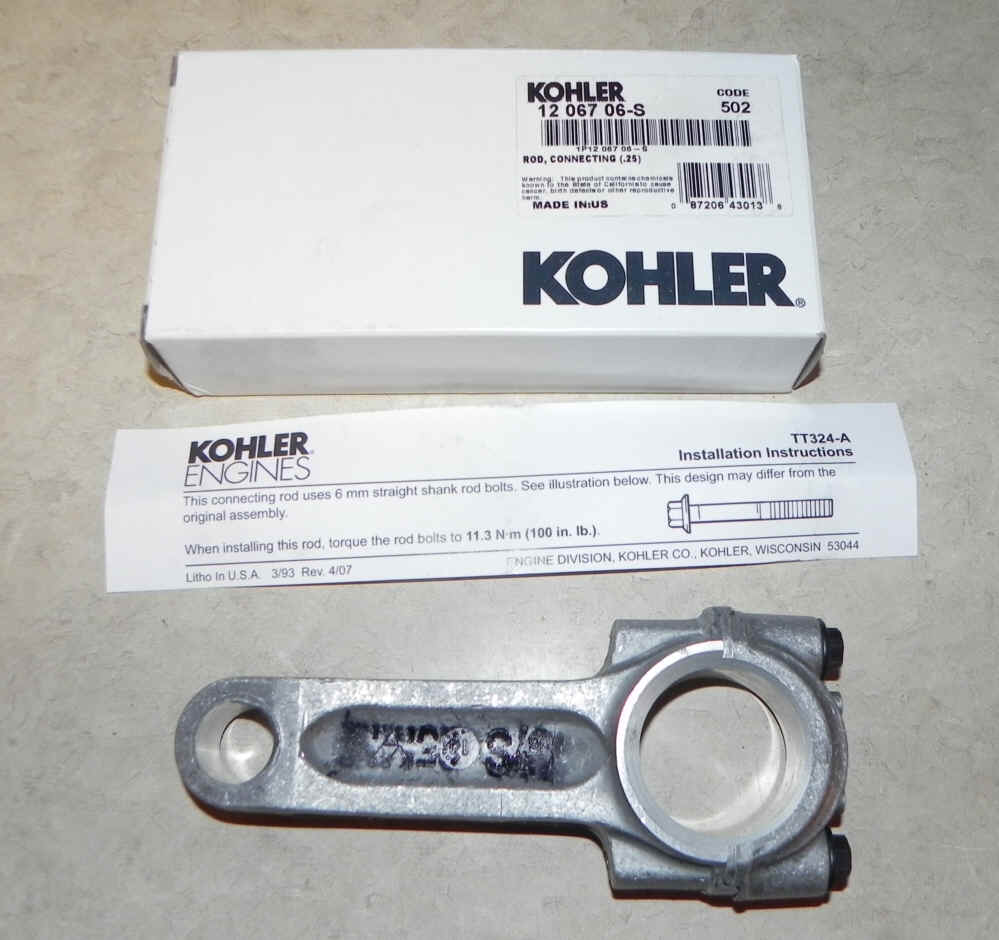 Kohler Connecting Rod - Part No. 12 067 06-S  25 Under Rod