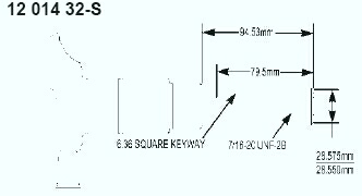 Kohler Crankshaft - Part No. 12 014 32-S