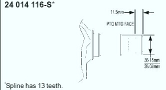 Kohler Crankshaft - Part No. 24 014 415-S