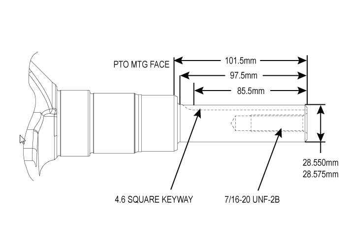 Kohler Crankshaft - Part No. 24 014 203-S