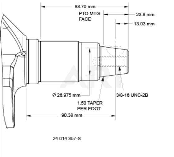 Kohler Crankshaft - Part No. 24 014 357-S