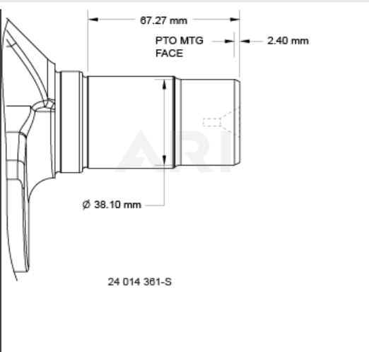 Kohler Crankshaft - Part No. 24 014 361-S