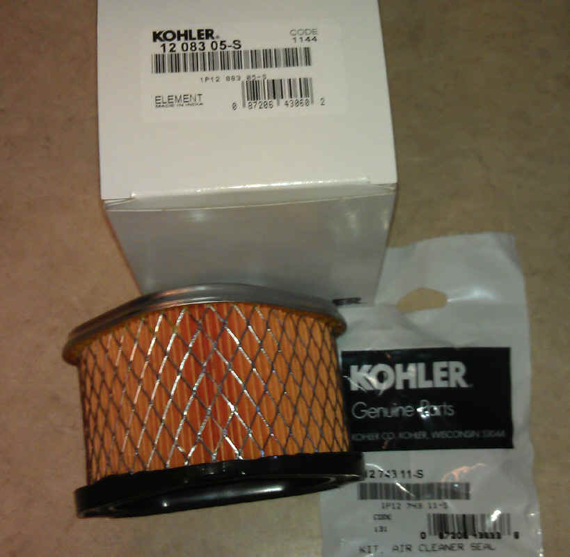 Kohler Air Filter Part No 12 083 05-S