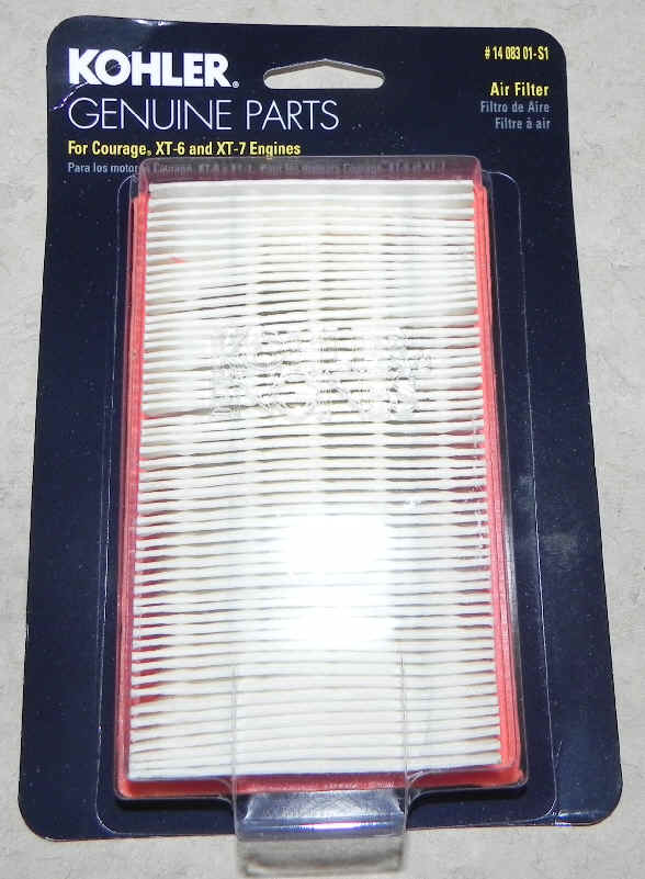 Kohler Air Filter Part No 14 083 01-s