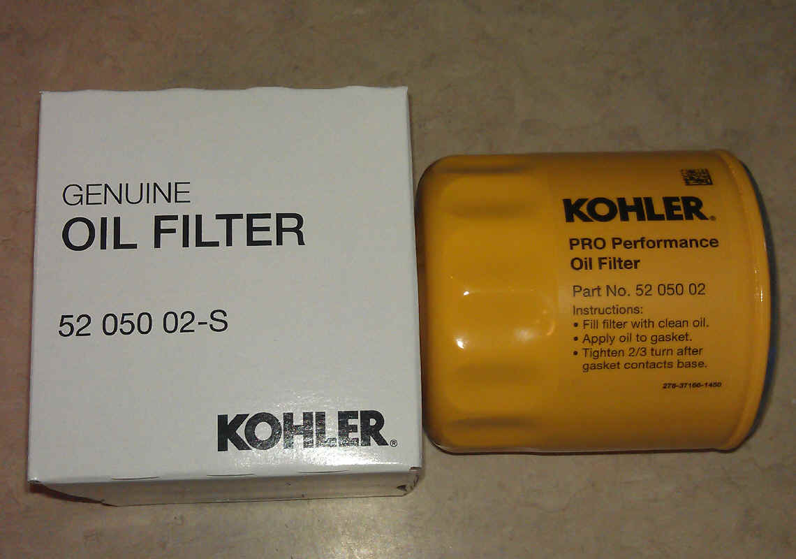 Kohler Oil Filter Part No 52 050 02-S (12)