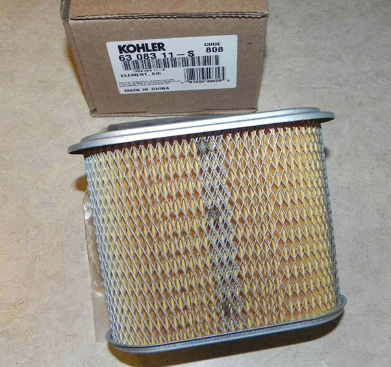 Kohler Air Filter Part No 63 083 11-S