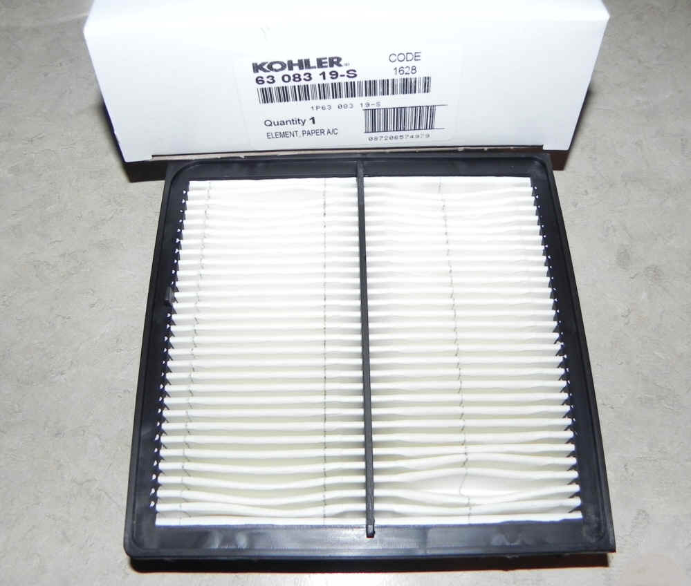 Kohler Air Filter Part No 63 083 19-S