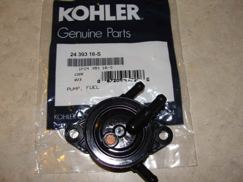 Kohler Fuel Pump - Part No. 24 393 16-S