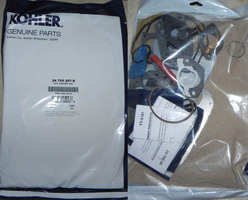 Kohler Gasket Set - Part No. 24 755 394-S