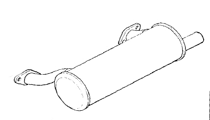 Kohler Muffler - Part No. 24 068 130-S