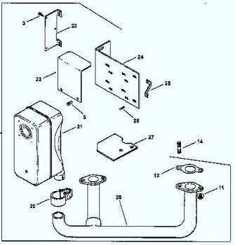 Kohler Muffler - Part No. 24 786 13-S