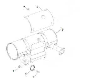 Kohler Muffler - Part No. 62 786 13-S