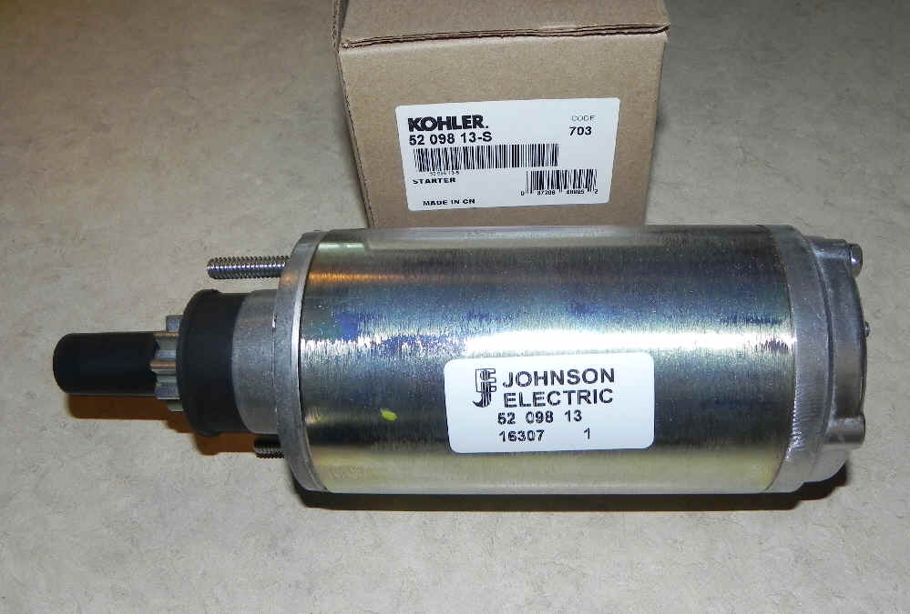 Kohler Electric Starter - Part Number 52 098 13-S