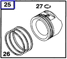 Tecumseh Piston Assembly - Part No. 35776B