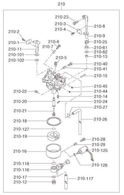 Robin Carburetor Part No. 254-62503-10