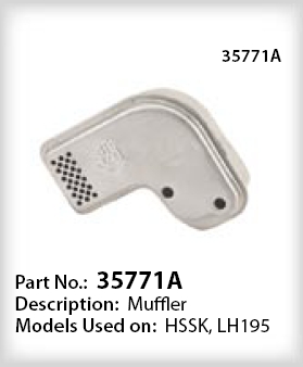 Tecumseh Muffler - Part No. 35771A