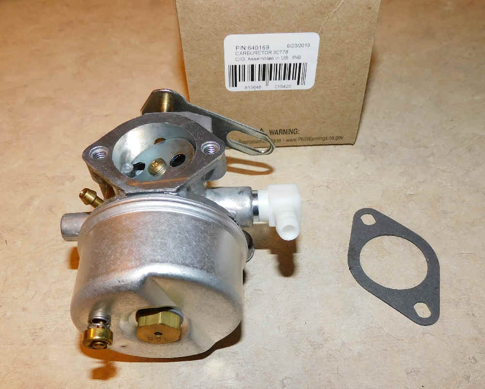 Tecumseh Carburetor Part No.  640169