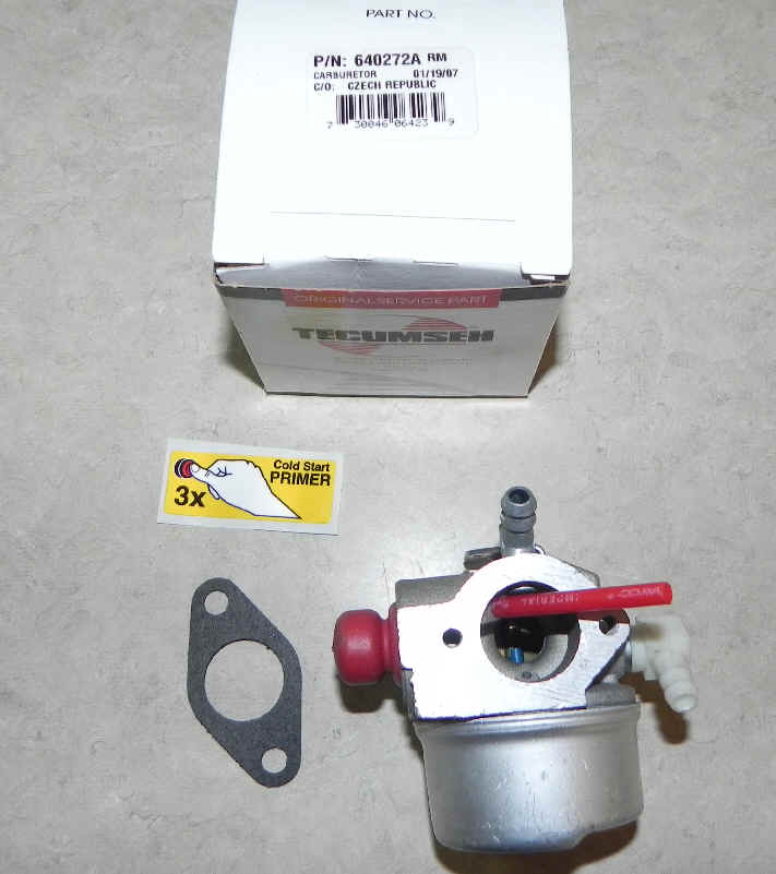 Tecumseh Carburetor Part No.  640272 aka 640272A